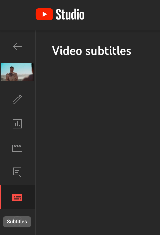 adding subtitles in youtube
