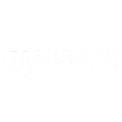 telstra logo white